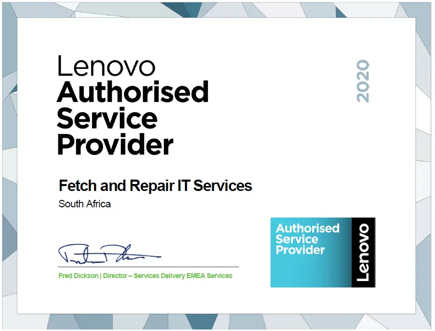 Lenovo 2020 Certification