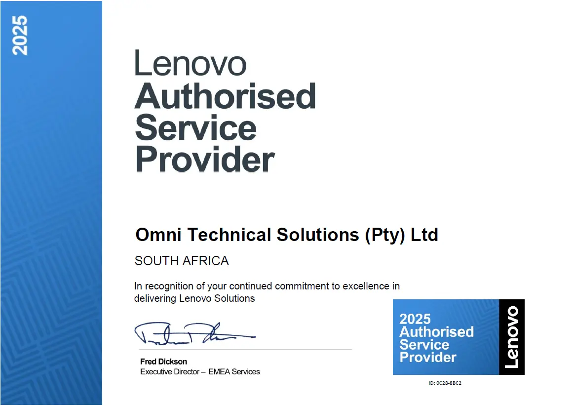Lenovo 2025 Certification